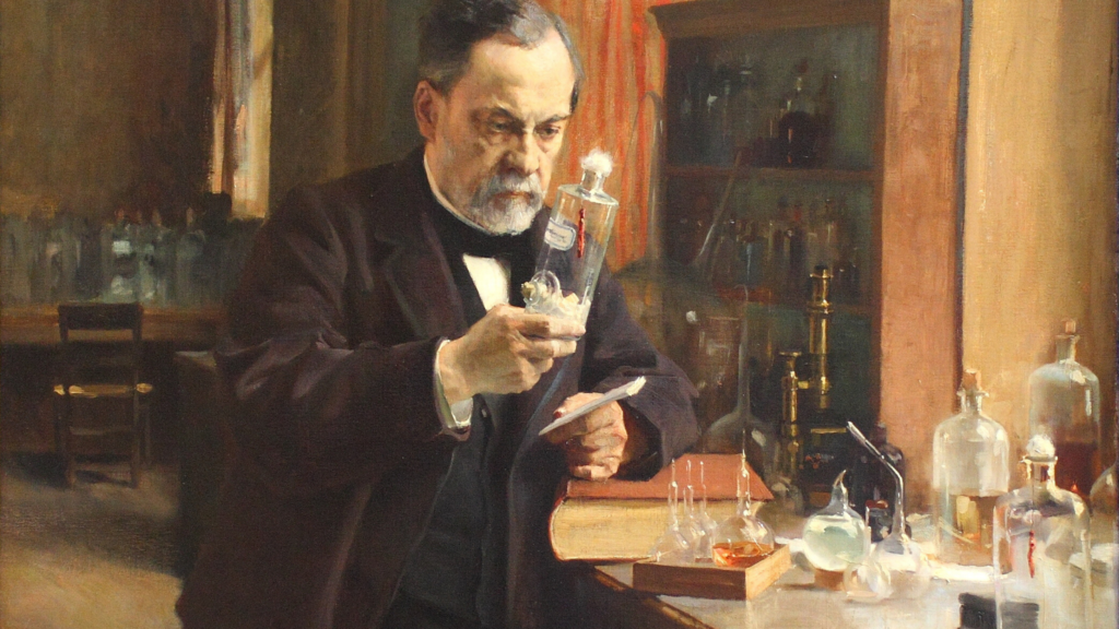  Portrait de Louis Pasteur - Tableau de Albert Edelfelt, 1885 