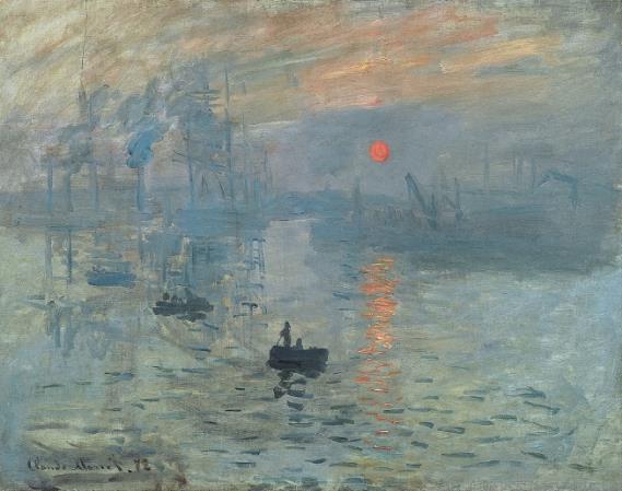 Claude Monet, Soleil levant, 1872.Paris, musée Marmottan