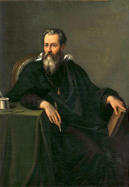 Giorgio Vasari est un peintre, architecte et écrivain toscan. Son recueil biographique Les Vies des meilleurs peintres, sculpteurs et architectes, particulièrement sa seconde édition de 1568, est considérée comme une des publications fondatrices de l'histoire de l'art.