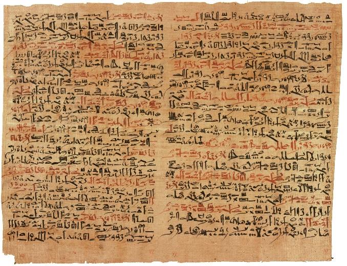Le papyrus dit d’Edwin Smith, qui atteste qu’en 1 500 avant notre ère, les Egyptiens utilisaient du miel pour ses propriétés médicinales