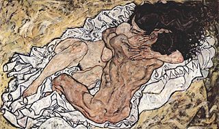L'étreinte d'Egon Schiele 1917