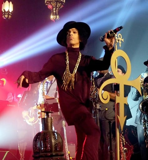 Prince sur scène