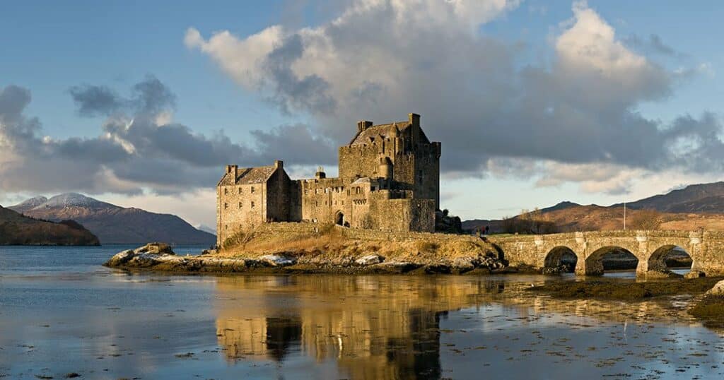 Un des lieux de contes : le château d'Eilean Donan