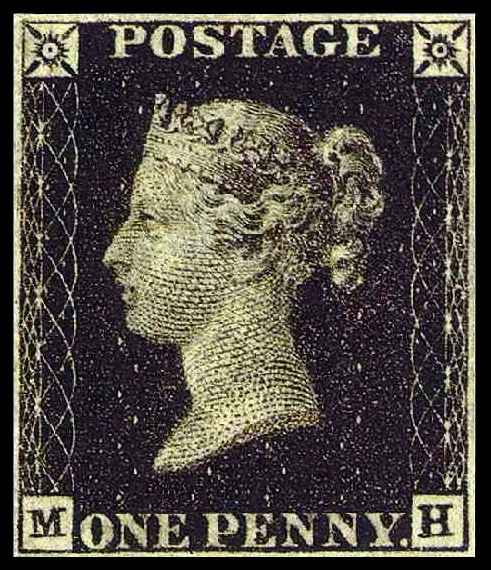 Le Black penny, premier timbre postal émis