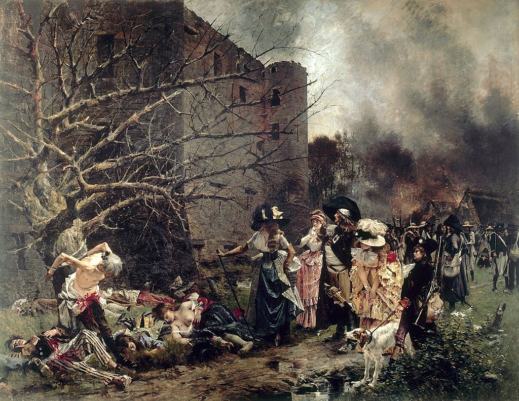 Prémices de la Révolution française : François Flameng, Le massacre de Machecoul, 1884, musée d’Art et d’Histoire de Cholet 