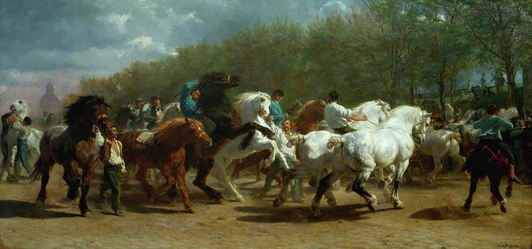 La foire du cheval, 1855,  Rosa Bonheur 