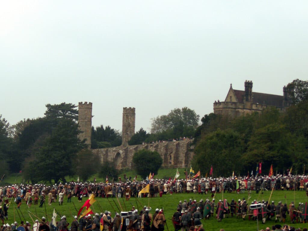 Reconstitution historique de la Bataille devant l'abbaye d'Hastings