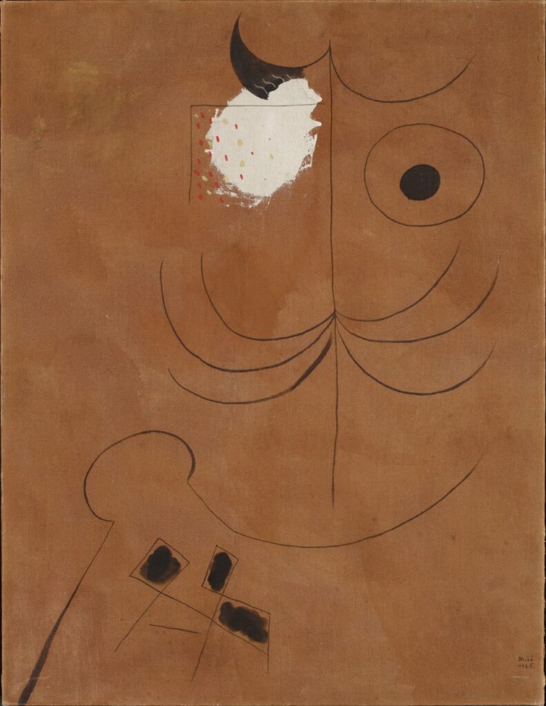 Joan Miró, Le Placeur du music-hall, 1925, huile sur toile, 100x78cm.  Fundació Joan Miró, Barcelona / Generalitat de Catalunya. Col·lecció Nacional d’Art 