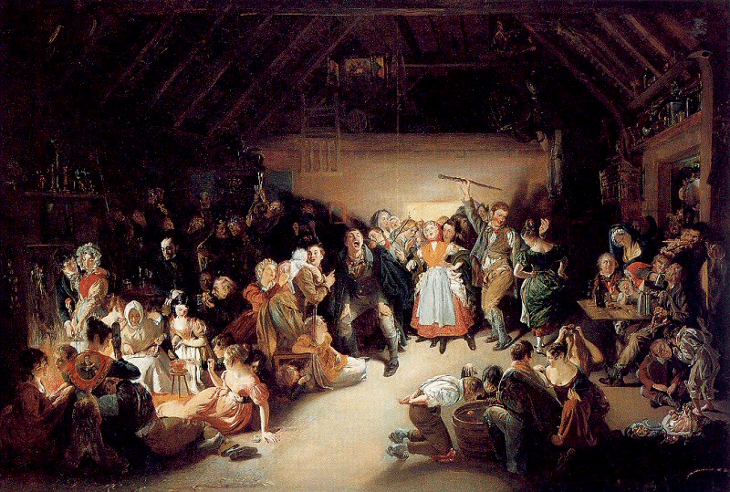 Snap Apple Night or All Hallow's Eve, par Daniel Maclise, 1833