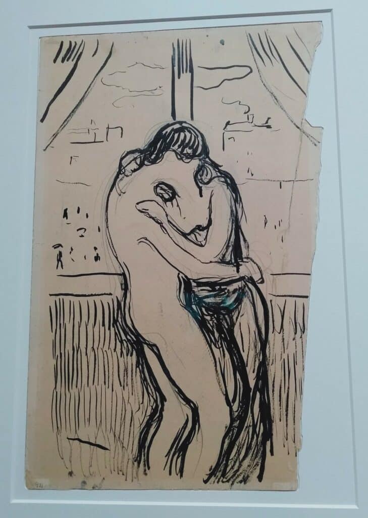 « Le Baiser » - Edvard Munch, 1894-1895, Musée Munch, Oslo - Norvège © Fatma Alilate