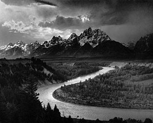 The Tetons and the Snake River par Ansel Adams, 1942