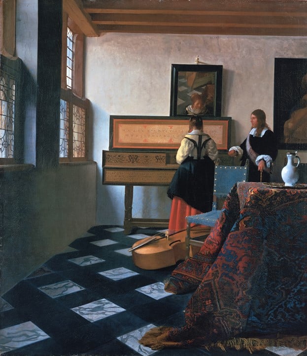 la leçon de musique_ Johannes Vermeer