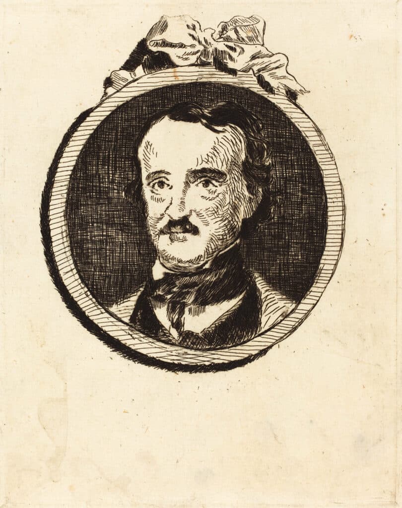 Portrait d’Edgar Allan Poe, 1860, ©LLuis Ribes Mateu