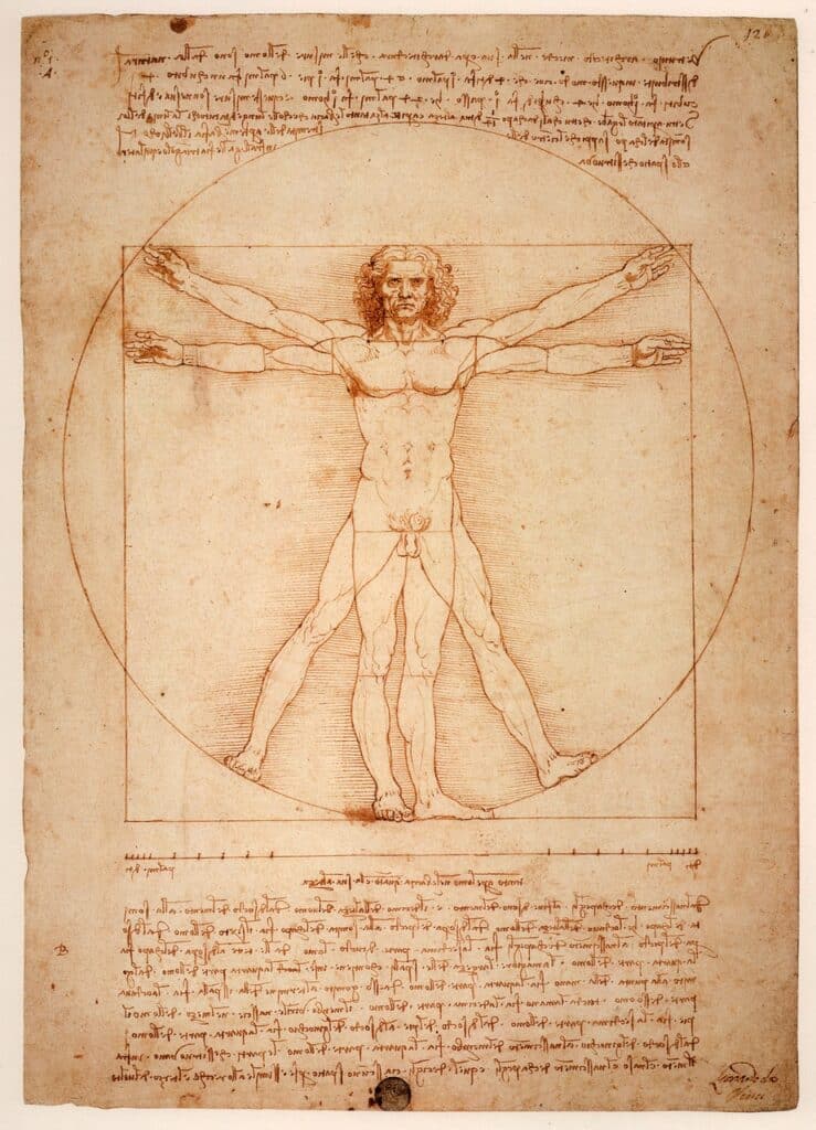 L’homme de Vitruve de Léonard de Vinci