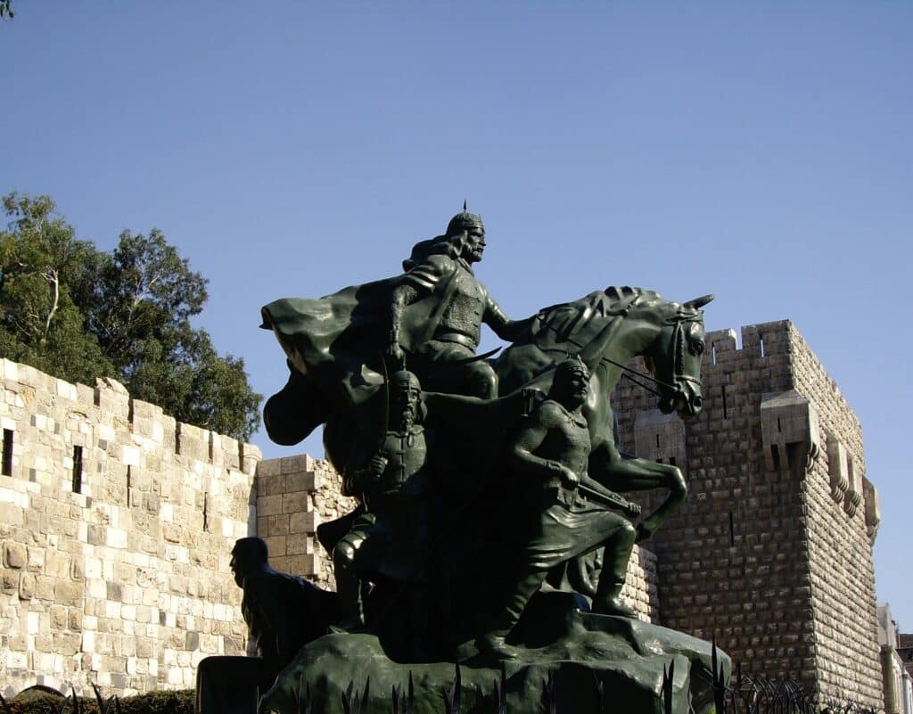 Statue de Saladin à Damas