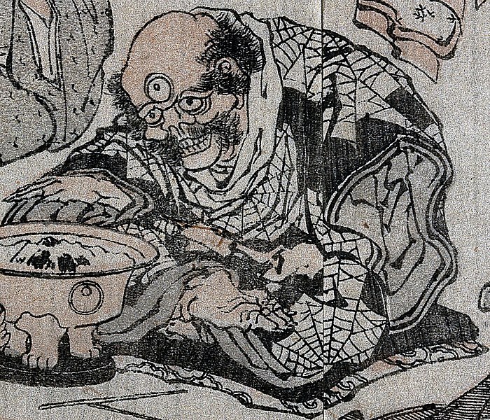 Un Yokai réalisé par Hokusai © Image libre de droits, commons.wikimedia.org