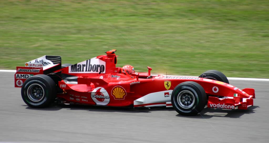 La formule 1 Ferrari de Michael Schumacher