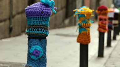Exemple de Yarn-bombing