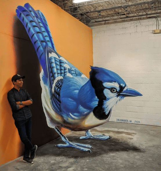 Oiseau bleu par Carlos Alberto