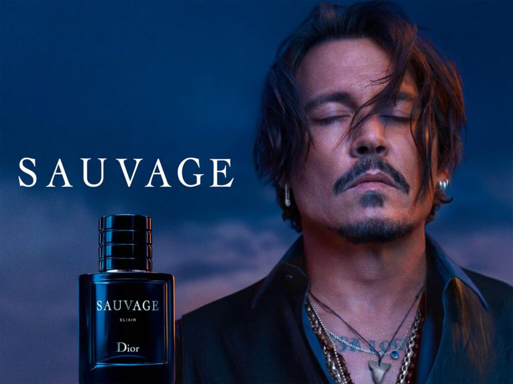 Publicité pour un parfum dans laquelle Johnny Depp est "sauvage"