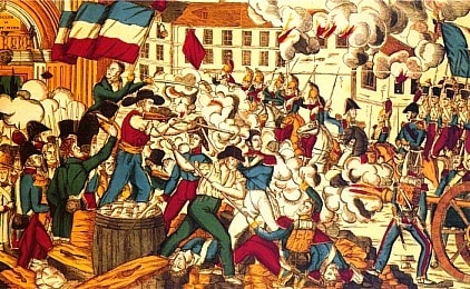 La révolte des canuts de 1831 se transforme en insurrection. La grève n'est qu'un des aspects de la mobilisation
