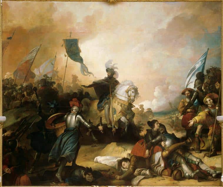 Bataille de Marignan par  Alexandre Evariste Fragonard, CC Photo RMN-Grand Palais (Château de Versailles)