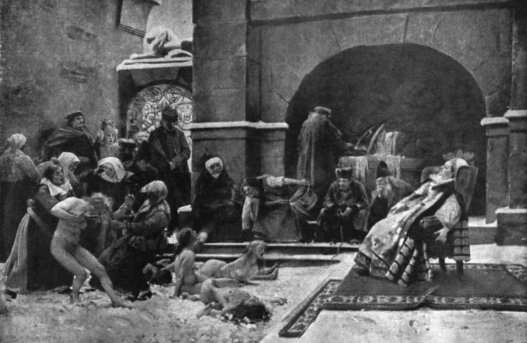 Des jeunes servantes sont torturées devant la comtesse Bathory (Image : Csók István Báthory Erzsébet/Dipper Historic/ Alamy)